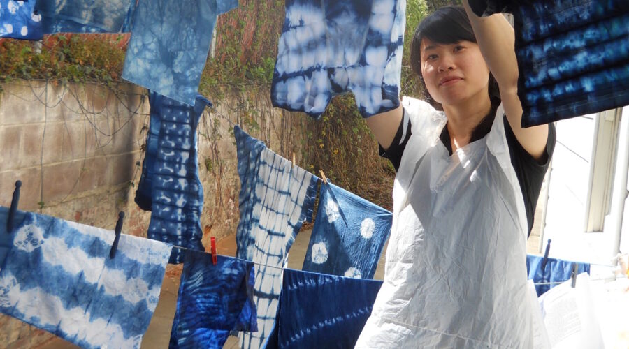 Indigo with Shibori