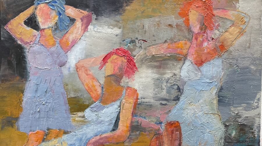 Figures in Oil and Cold Wax