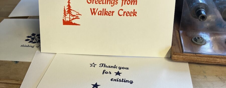 Printing Note Cards on a Tabletop Press