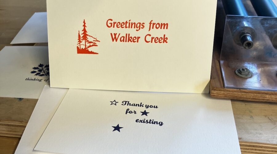 Printing Note Cards on a Tabletop Press